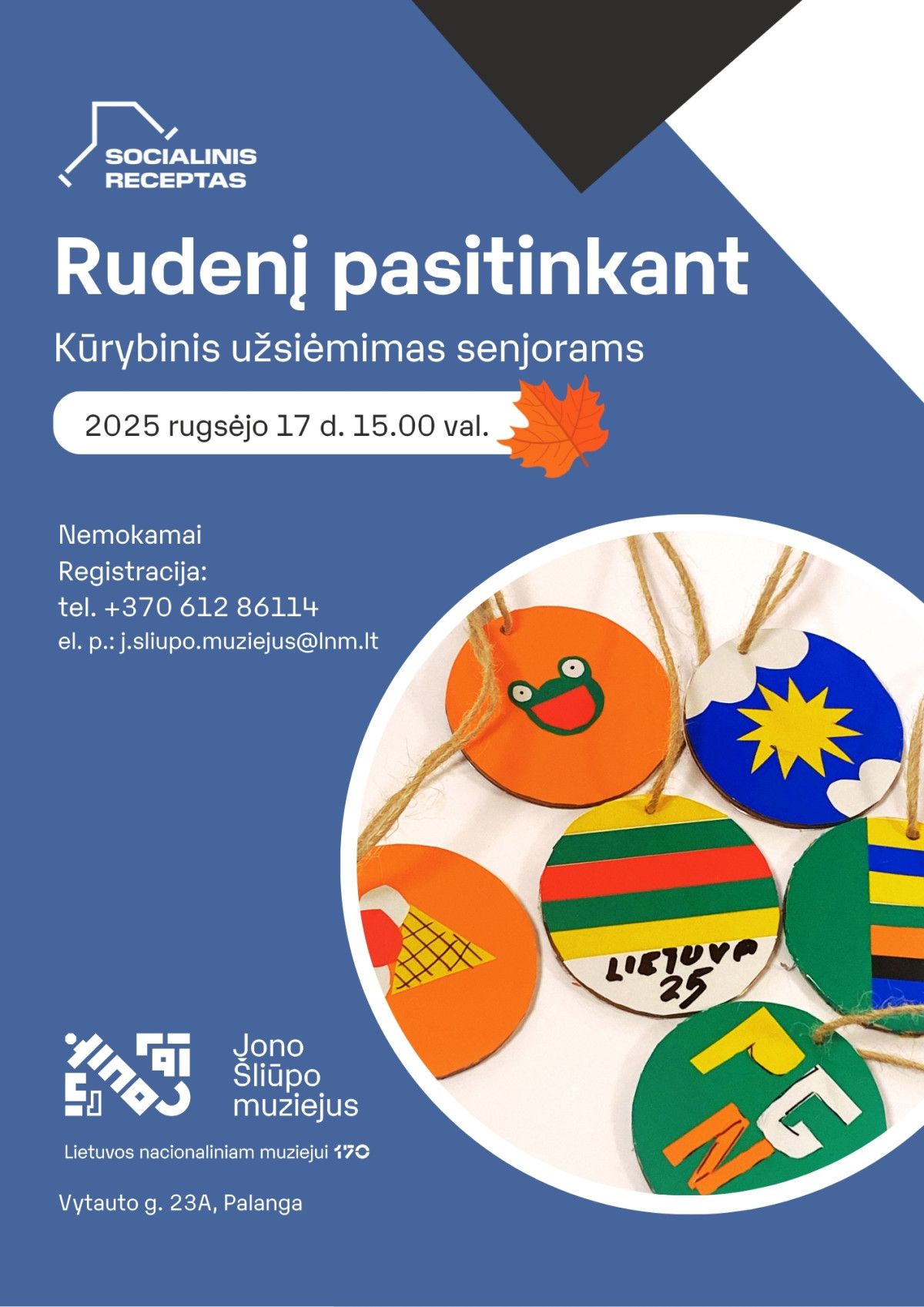 „Rudenį pasitinkant“ kūrybinės dirbtuvės senjorams
