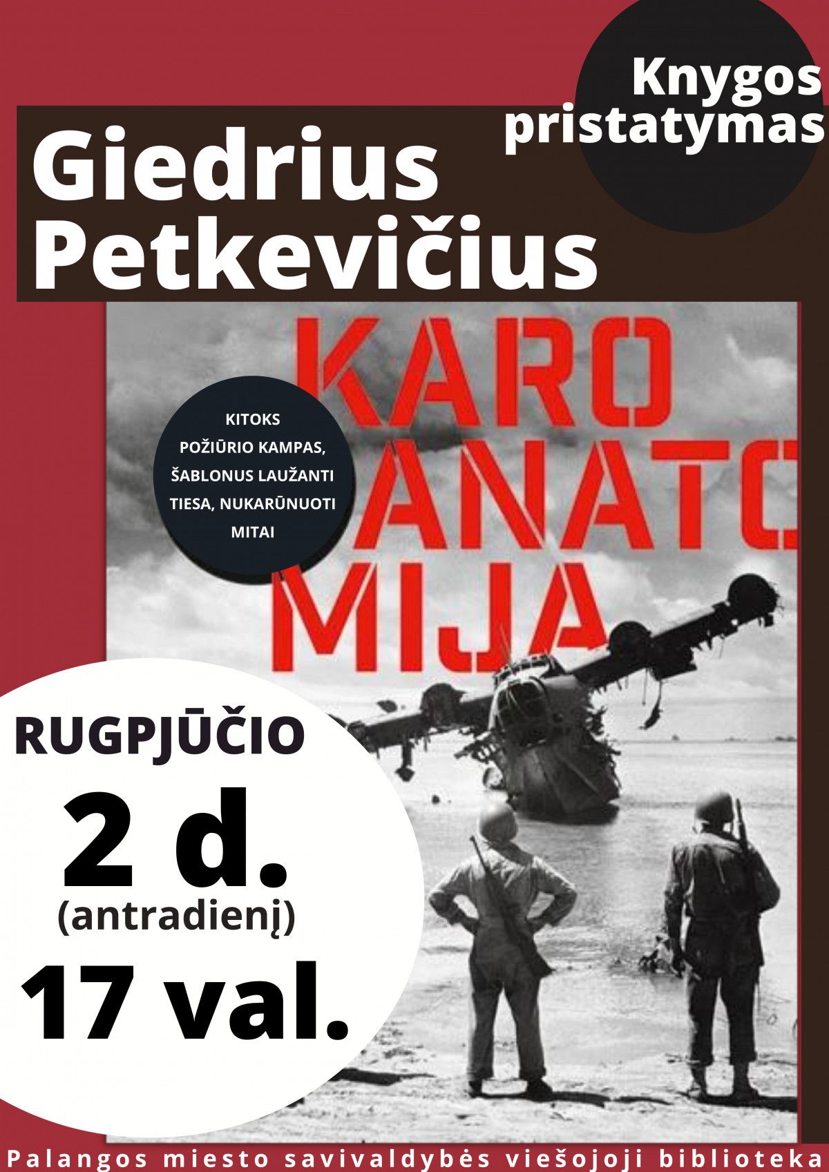 Giedriaus Petkevičiaus knygos ,,Karo anatomija” pristatymas