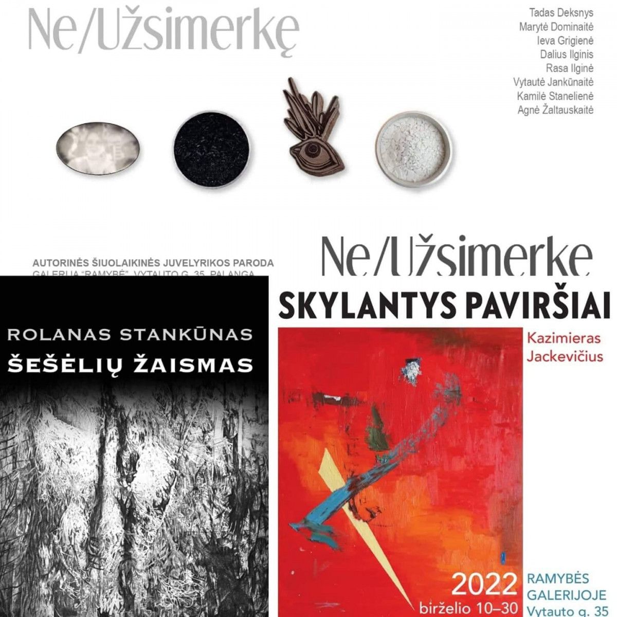 „Ramybės“ galerijoje – piešiniai, potėpiai ir autorinė juvelyrika