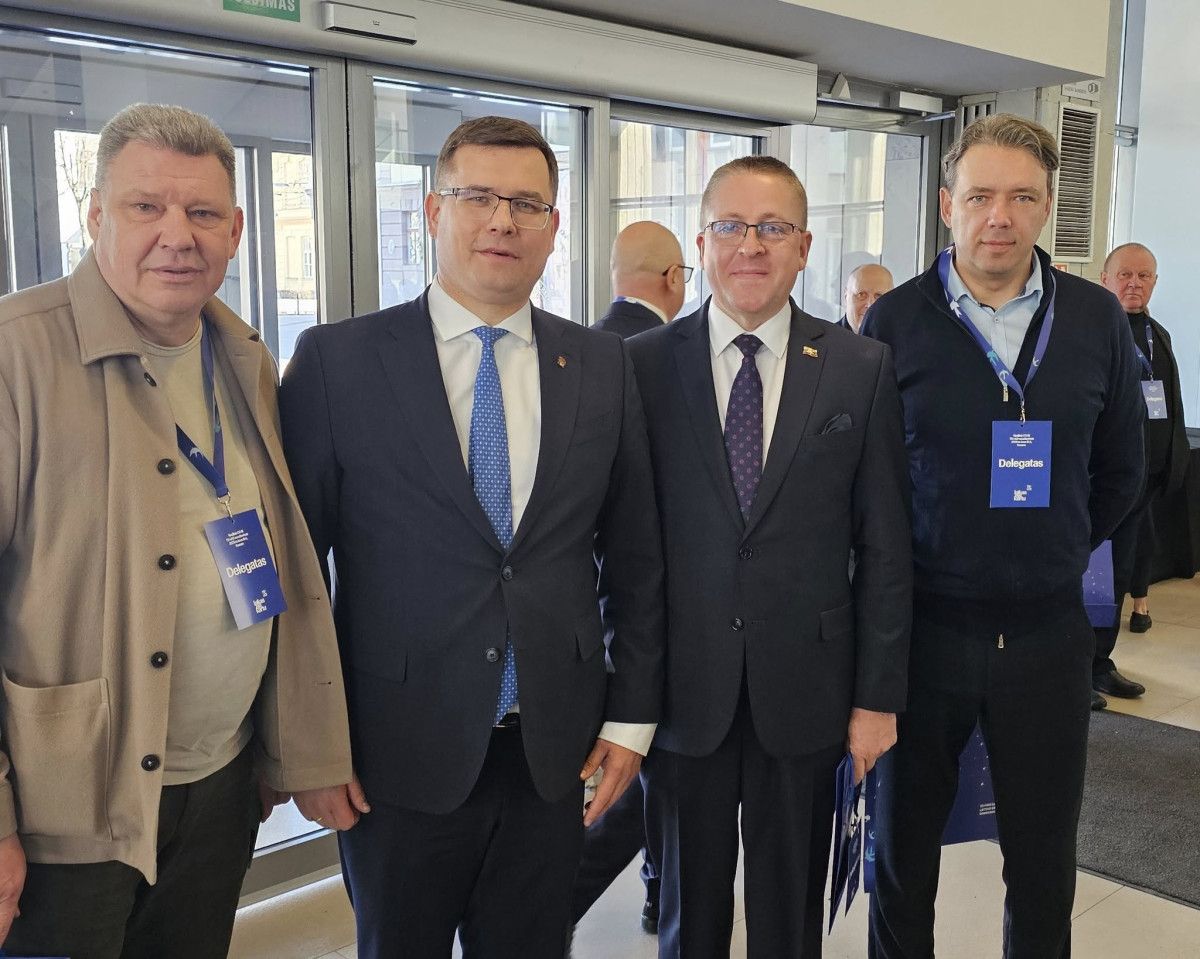 (Iš kairės) Tomas Žulkus, Laurynas Kasčiūnas, Šarūnas Vaitkus ir Donatas Elijošius
