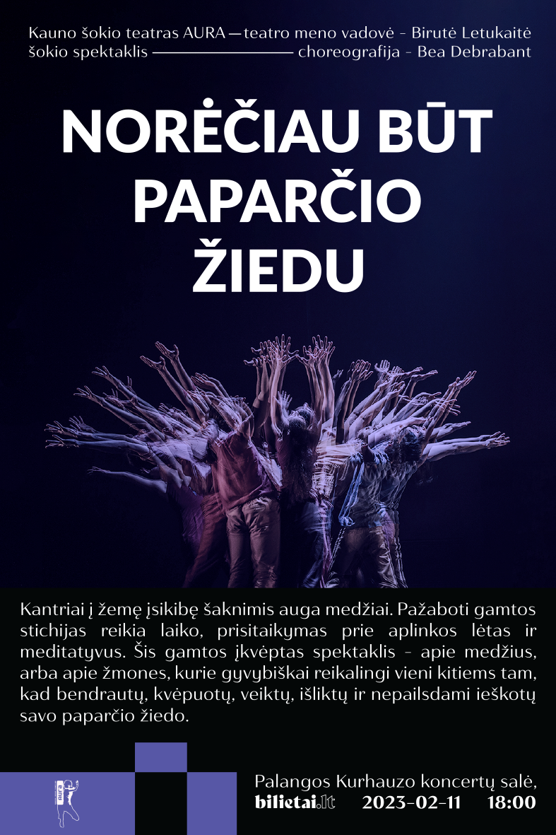 Kviečia į šokio spektaklį "Norėčiau būt paparčio žiedu"