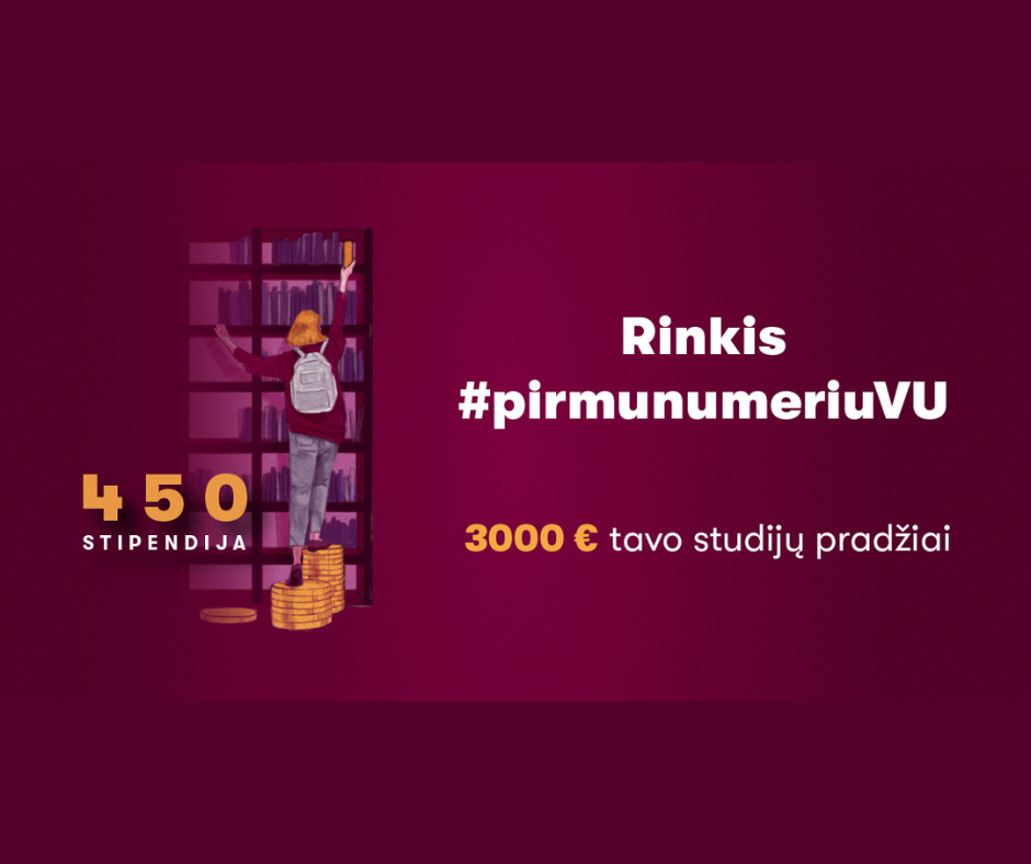 Vilniaus universiteto 450-mečio stipendija studentams, turintiems finansinių sunkumų