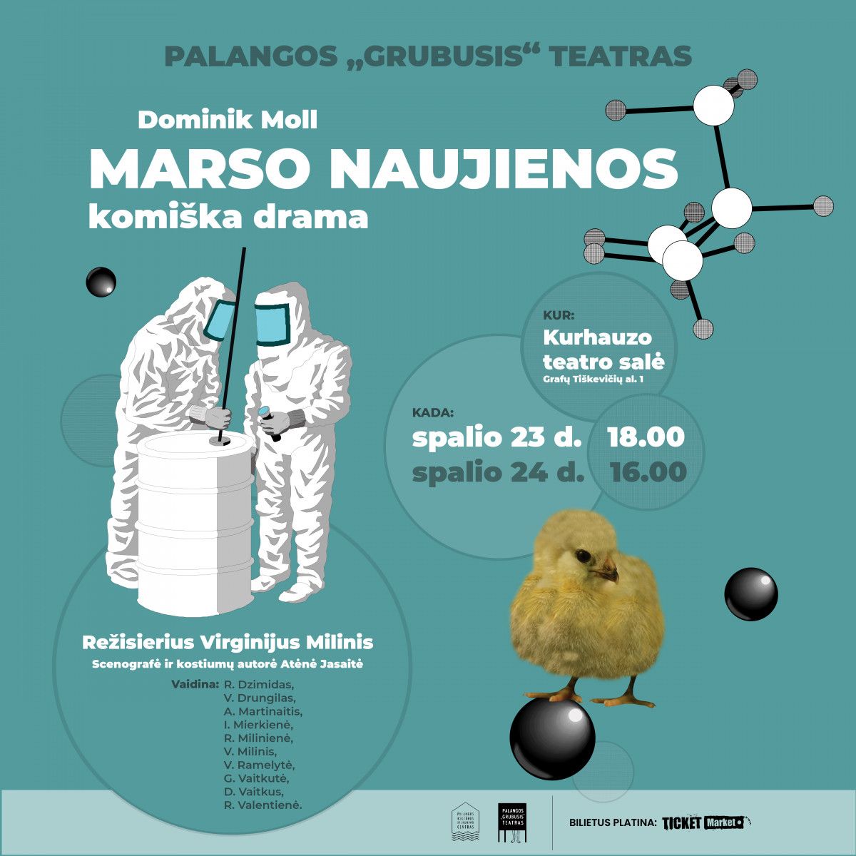 Palangos „Grubusis“ teatras kviečia į spektaklį „Marso naujienos“