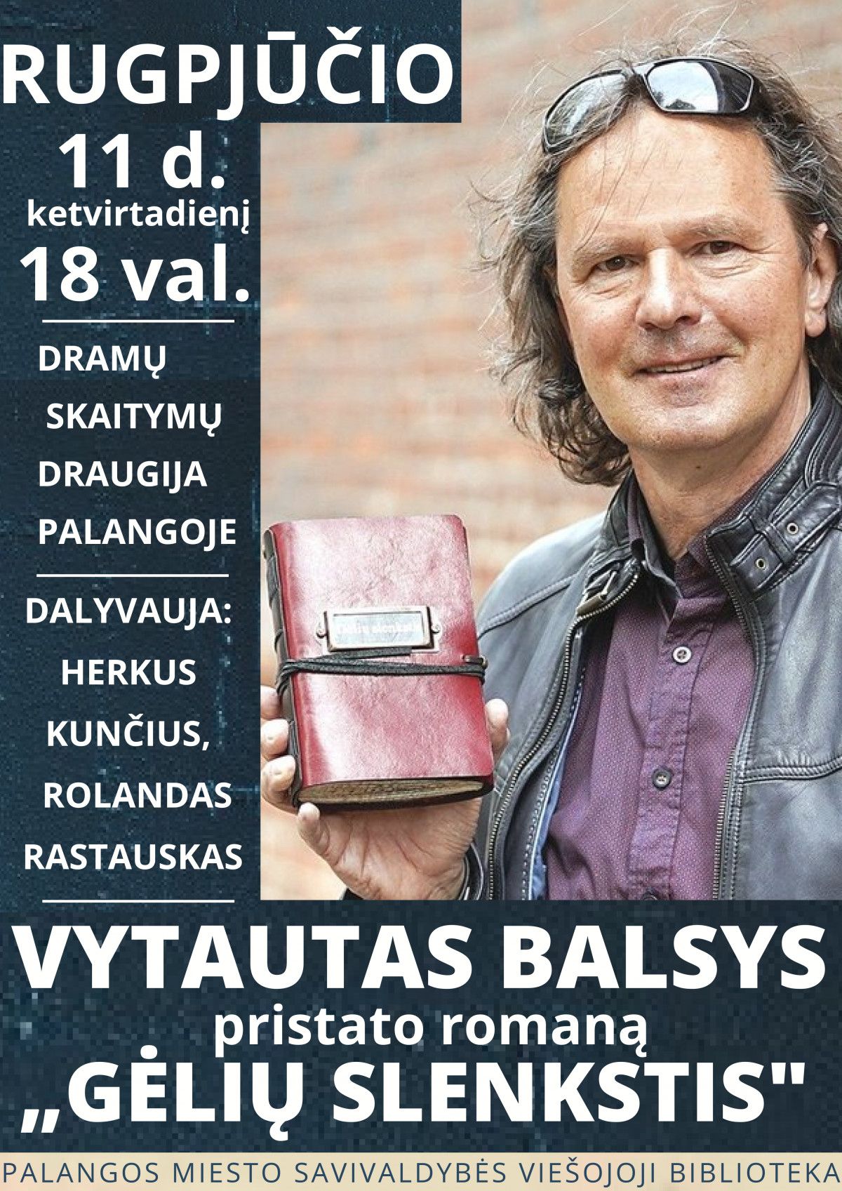 Vytautas Balsys pristato romaną „Gėlių slenkstis“