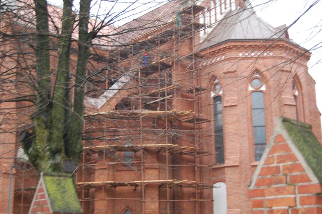 Vyksta bažnyčios restauravimo darbai