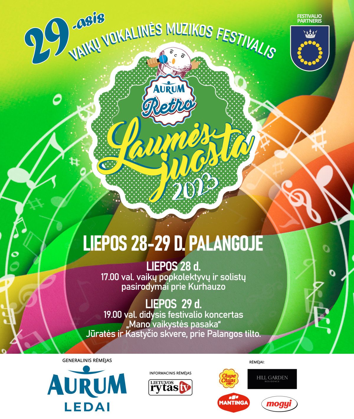 Liepos 28-29 dienomis Palangoje skambės mažųjų dainos – vyks vaikų vokalinės muzikos festivalis „Laumės juosta“