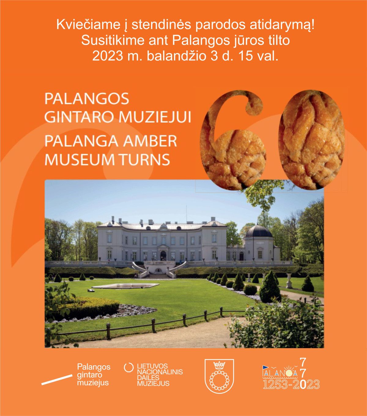 STENDINĖ PARODA ANT JŪROS TILTO „PALANGOS GINTARO MUZIEJUI – 60“