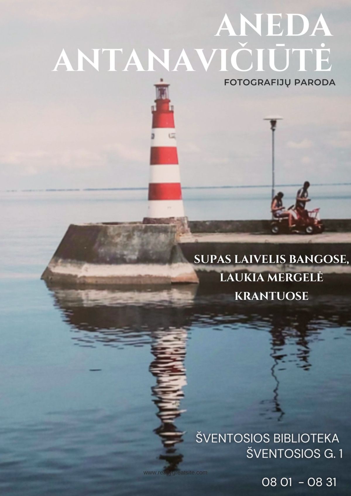 Šventosios bibliotekoje Anedos Antanavičiūtės fotografijos darbų paroda „Supasi laivelis bangose, laukia mergelė krantuose“