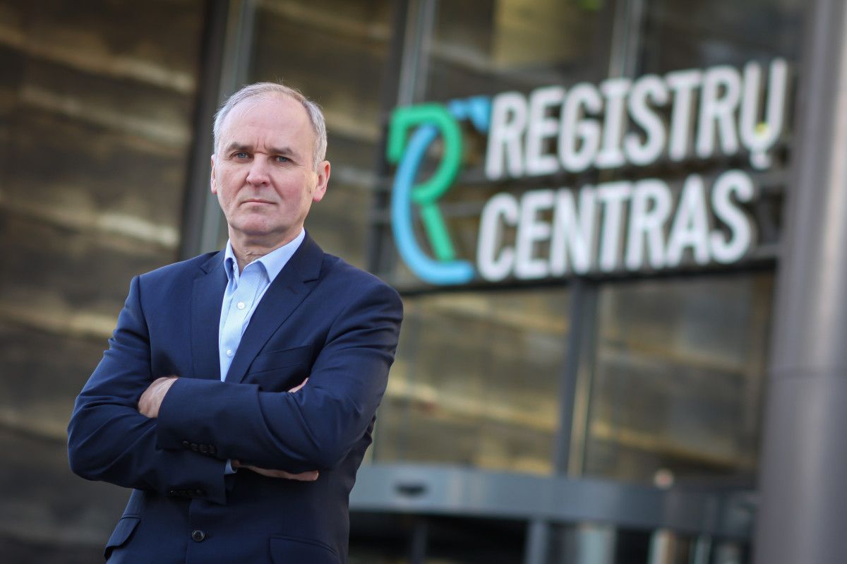 Registrų centro Registrų tvarkymo direktorius Kazys Maksvytis. Įmonės nuotr.