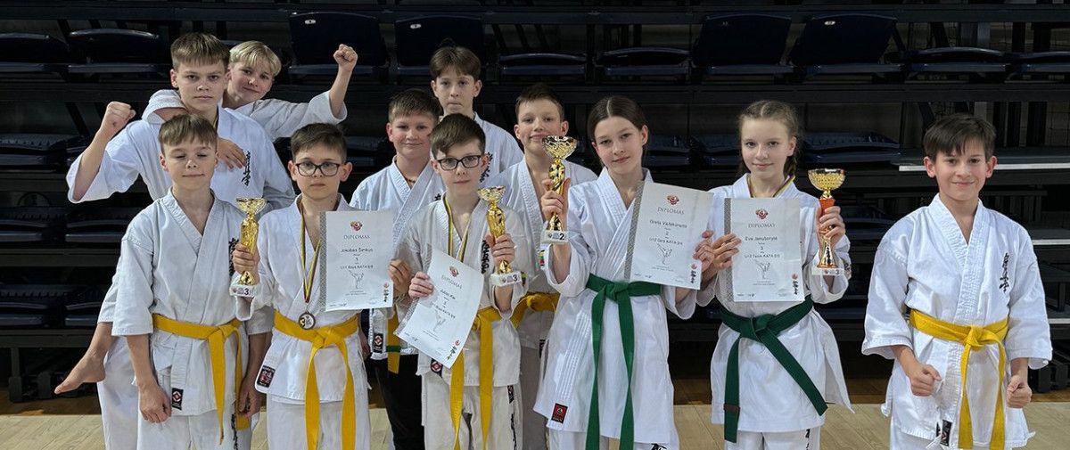 Palangos Karate Kyokushin „Shodan“ auklėtinių pergalės Lietuvos vaikų kata čempionate