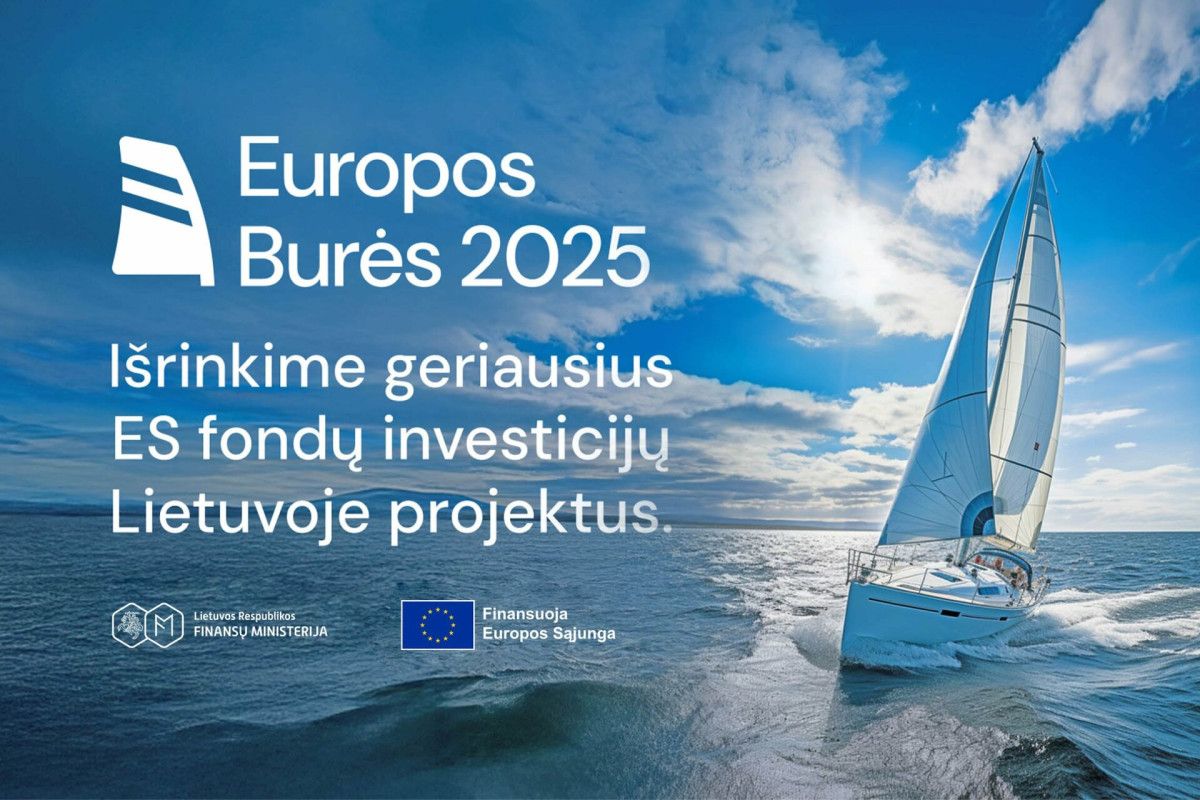 „Europos burės 2025“: 17-ąjį kartą kviečia pristatyti reikšmingiausių pokyčių Lietuvai atnešusius projektus