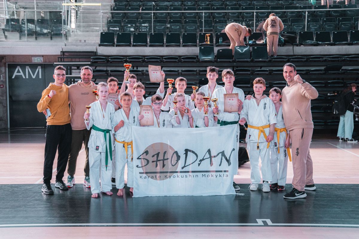 Karate Kyokushin mokyklos „Shodan” sportininkų pergalės Lietuvos vaikų čempionate Kėdainiuose