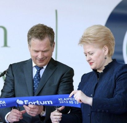 Termofikacinę elektrinę atidarė Suomijos prezidentas S. Niinisto ir Lietuvos prezidentė Dalia Grybauskaitė.