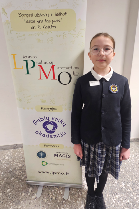 „Lietuvos Maximalistai“ laureatė toliau gilins žinias matematikos srityje