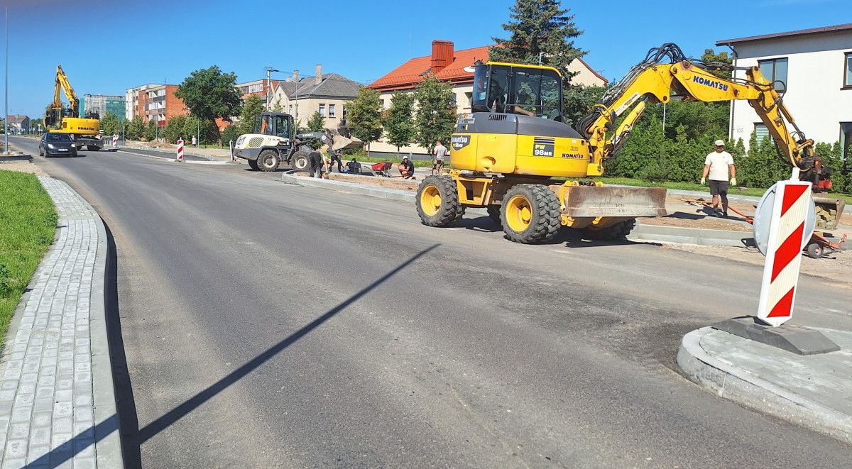 Kretingoje Vytauto gatvės rekonstrukcijos darbai bus baigti dar iki vasaros pabaigos