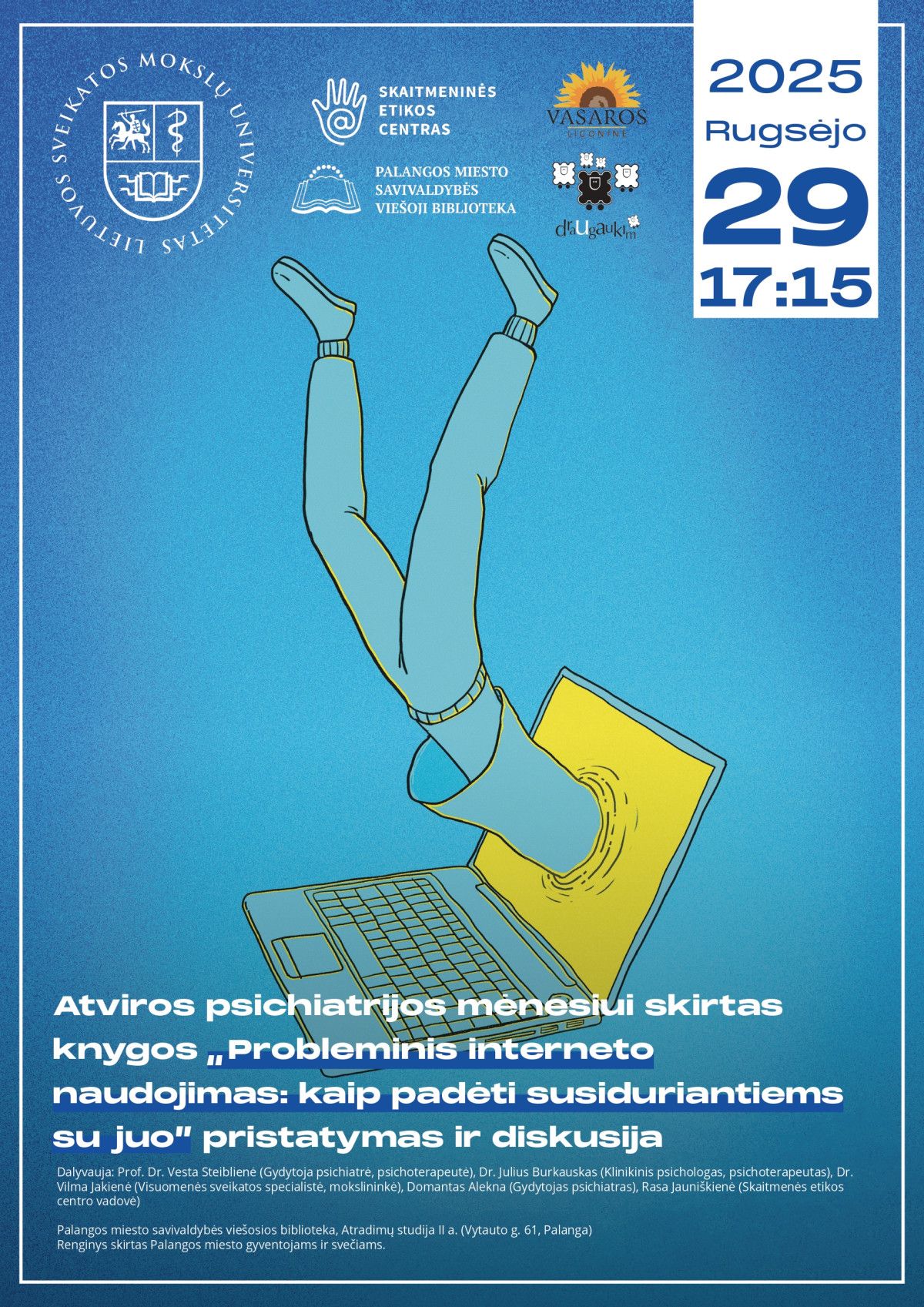 Rugsėjo 29 d. 17.15 val. kviečiame į renginį, skirtą atviros psichiatrijos mėnesiui