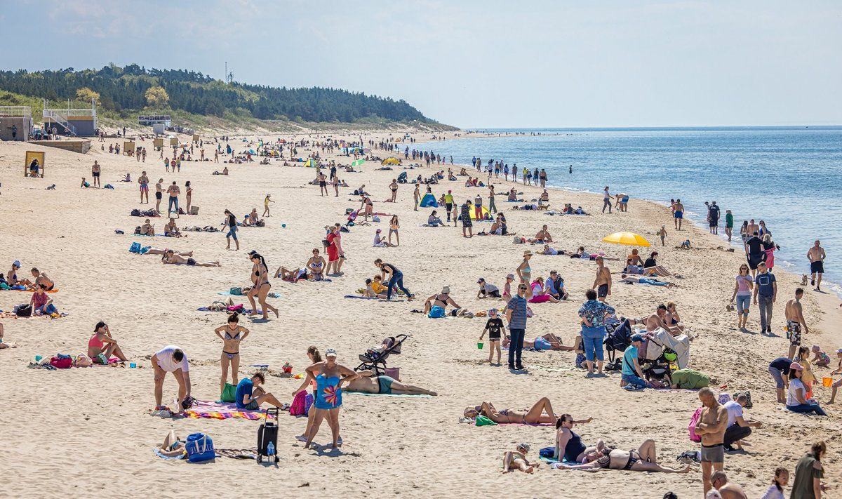 Fantastiškas oras Palangoje per Gintarinį savaitgalį. FOTO: ALDAS TEN / F360.LT