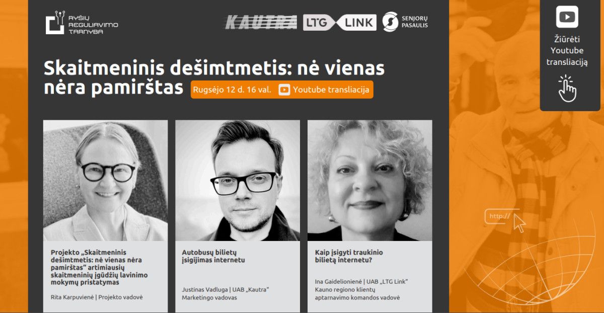 Nuotolinė projekto „Skaitmeninis dešimtmetis: nė vienas nėra pamirštas“ paskaita