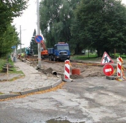 Jūros gatvės rekonstrukcija Šventojoje vyksta sparčiai