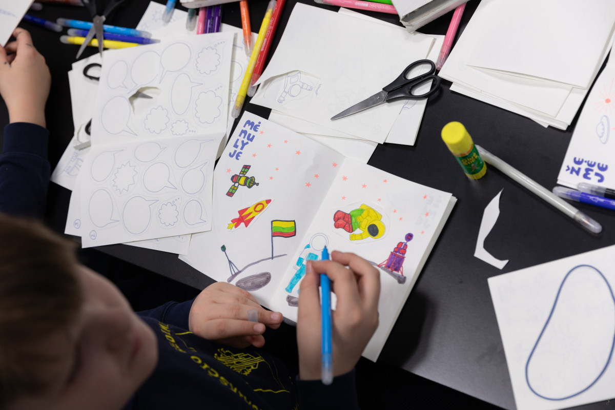 Edukacija bibliotekoje. Vygaudo Juozaičio nuotrauka