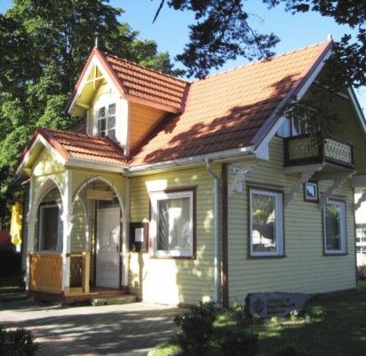 Nedidelių kurortinių statinių architektūros pavyzdys – pastatas J. Basanavičiaus g. 21