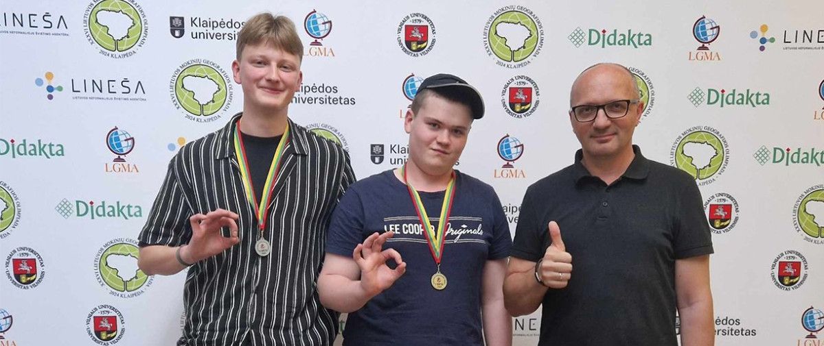Respublikinėje geografijos olimpiadoje I ir II vieta - Palangos gimnazistams