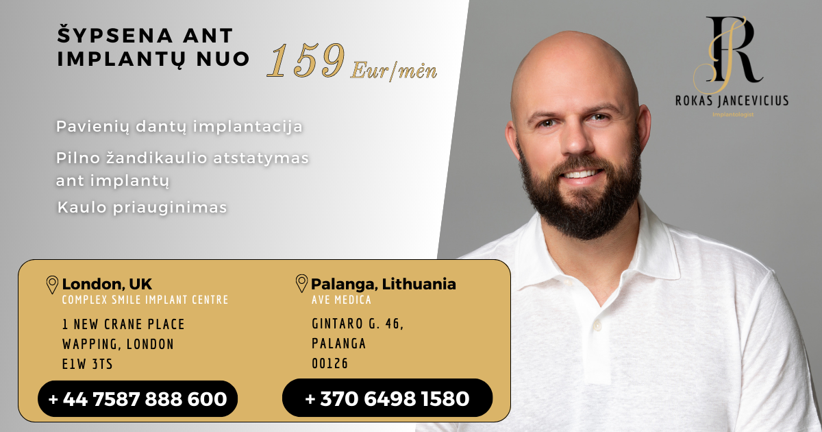 Implantologas Rokas Jancevičius į Lietuvą grįžta su ambicingais planais – Palangoje vystys odontologinį turizmą