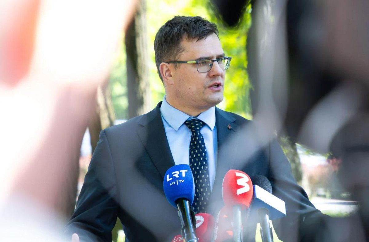 Krašto apsaugos ministras Laurynas Kasčiūnas. Lrytas.lt nuotr.