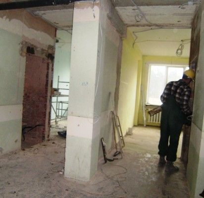 Palangoje pradėti Socialinių paslaugų tarnybos rekonstrukcijos darbai.