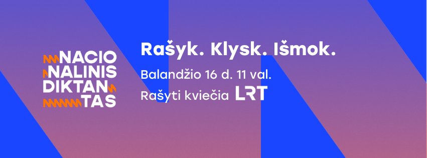 Vėl kviečia rašyti Nacionalinį diktantą