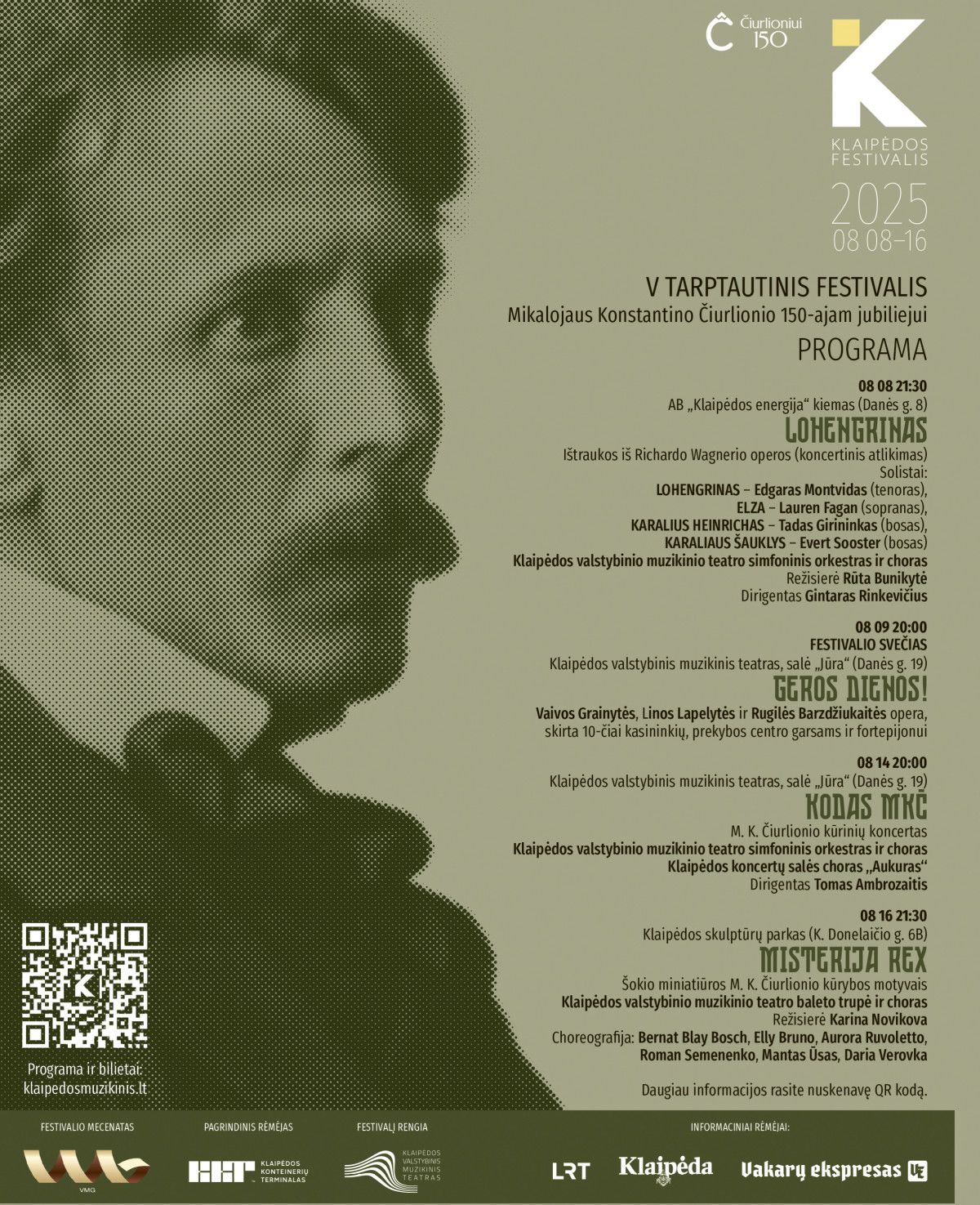 V TARPTAUTINIS FESTIVALIS Mikalojaus Konstantino Čiurlionio 150-ajam jubiliejui