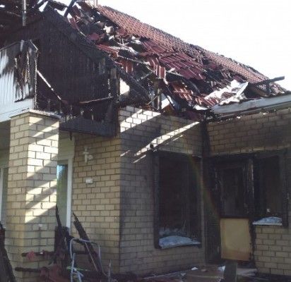 Palangoje degė gyvenamasis namas