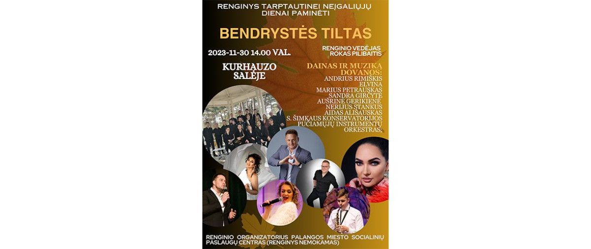 Kvietimas į renginį ,,Bendrystės tiltas