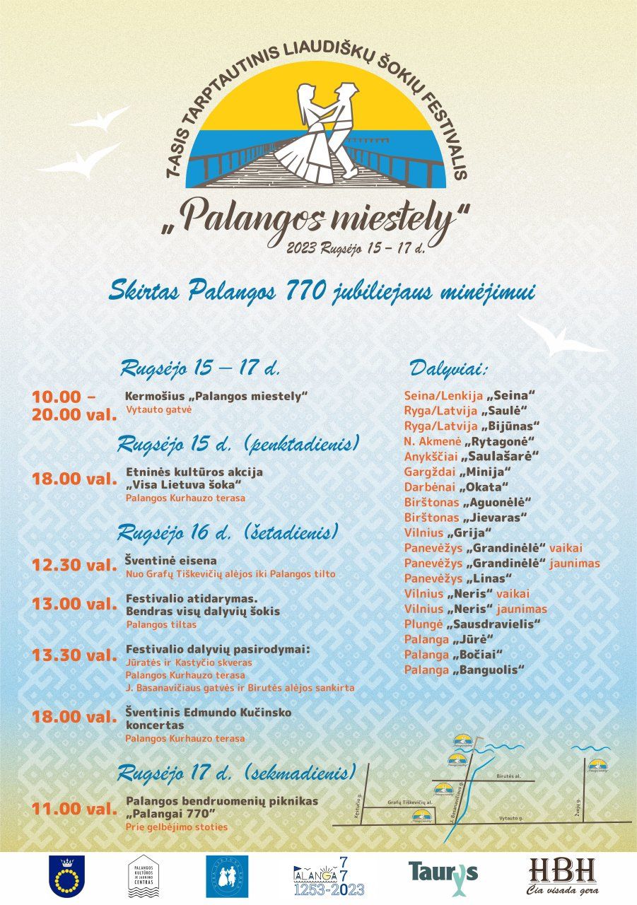 Palanga linksminasi - prasidėjo liaudiškų šokių festivalis "Palangos miestely"