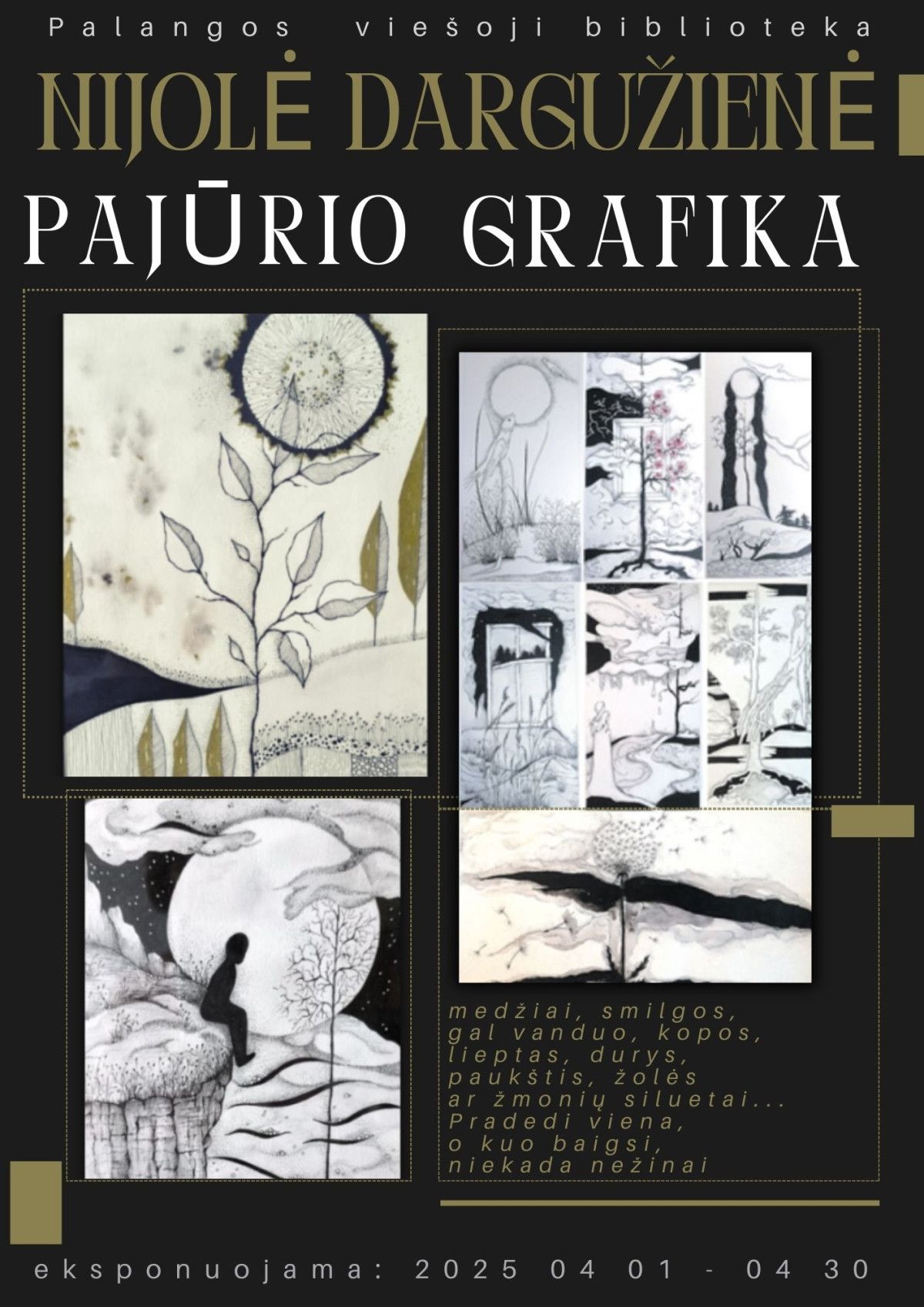 Nijolės Dargužienės paroda „Pajūrio grafika“