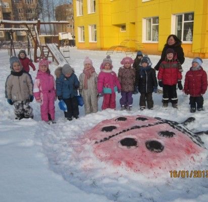 Sniego statiniai lopšelyje-darželyje „Gintarėlis“