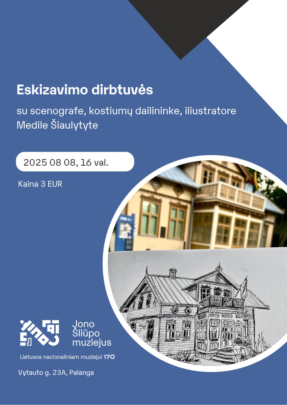 Eskizavimo dirbtuvės su kūrybatorijos rezidente Medile Šiaulytyte