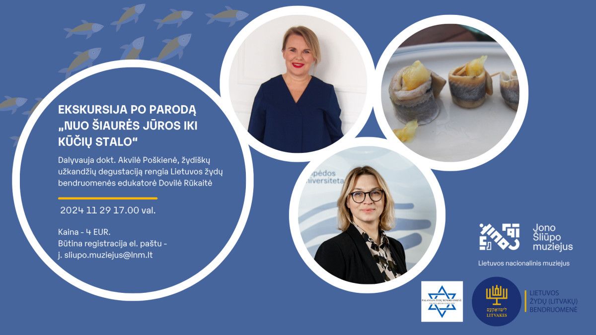 Ekskursija po silkės kelio parodą ir žydiškų užkandžių su silke degustacija