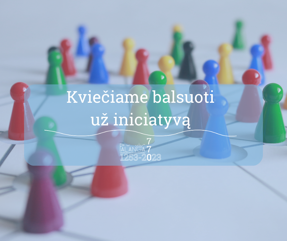 Kviečiame balsuoti už bendruomenės iniciatyvas