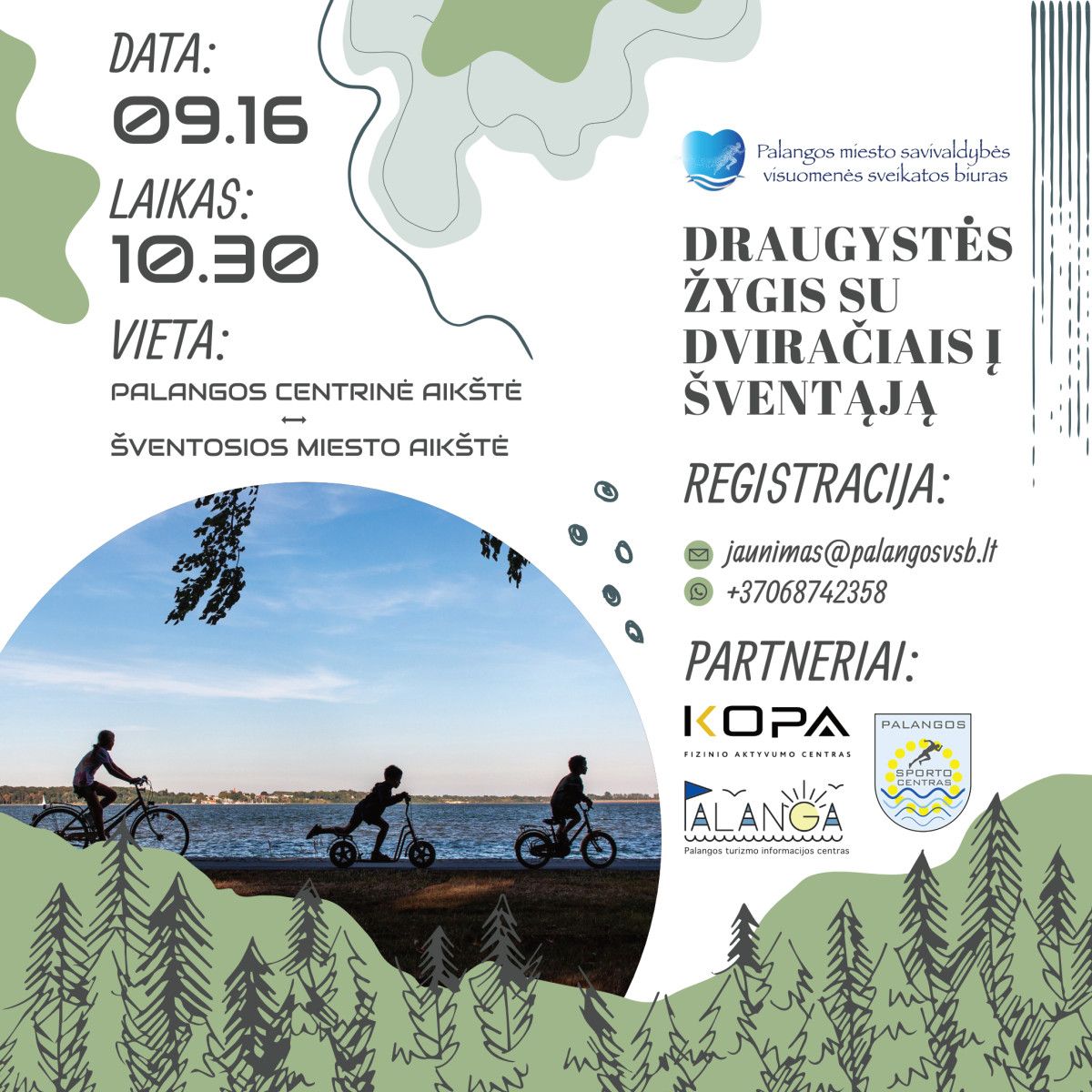 Kviečia į žygį dviračiais