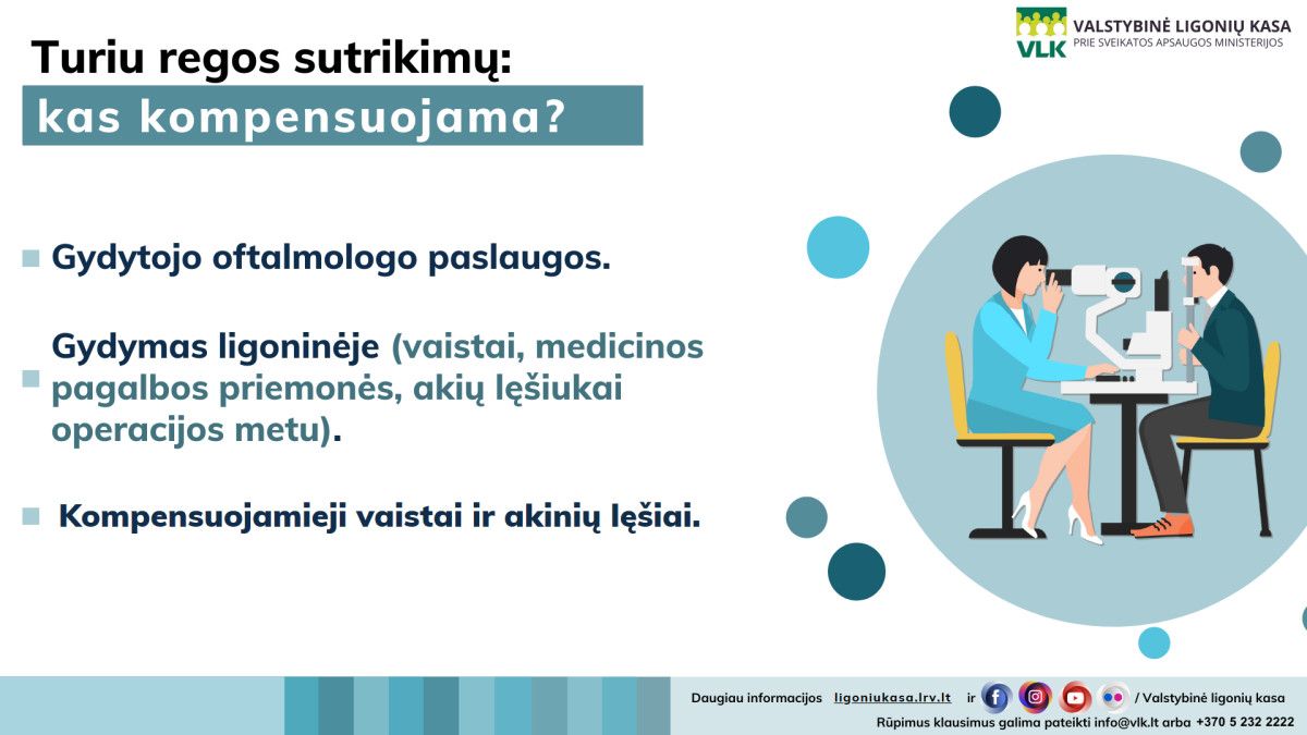 Ligonių kasos akinių lęšius kompensuos visiems ikimokyklinio amžiaus vaikams
