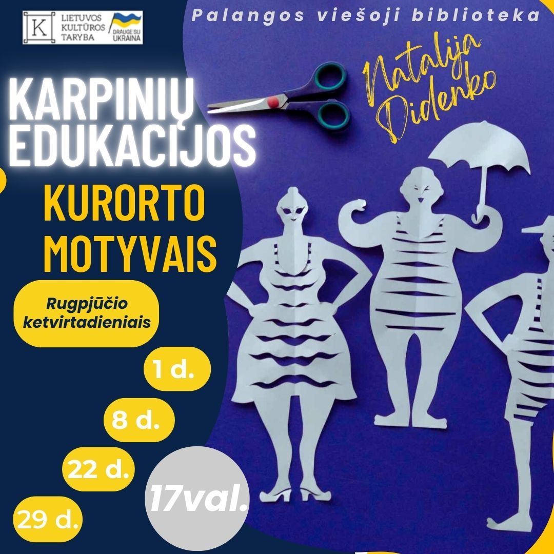 Bibliotekoje - karpinių dirbtuvėles!