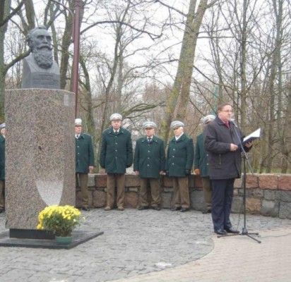 Palangiškiai pagerbė Jono Basanavičiaus 160-ąsias gimimo metines