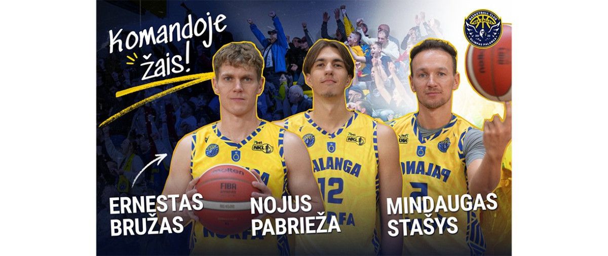 Palangos ekipa pratęsė sutartis su trimis krepšininkais