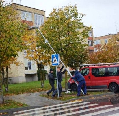 Palangos pėsčiųjų perėjos tapo saugesnės