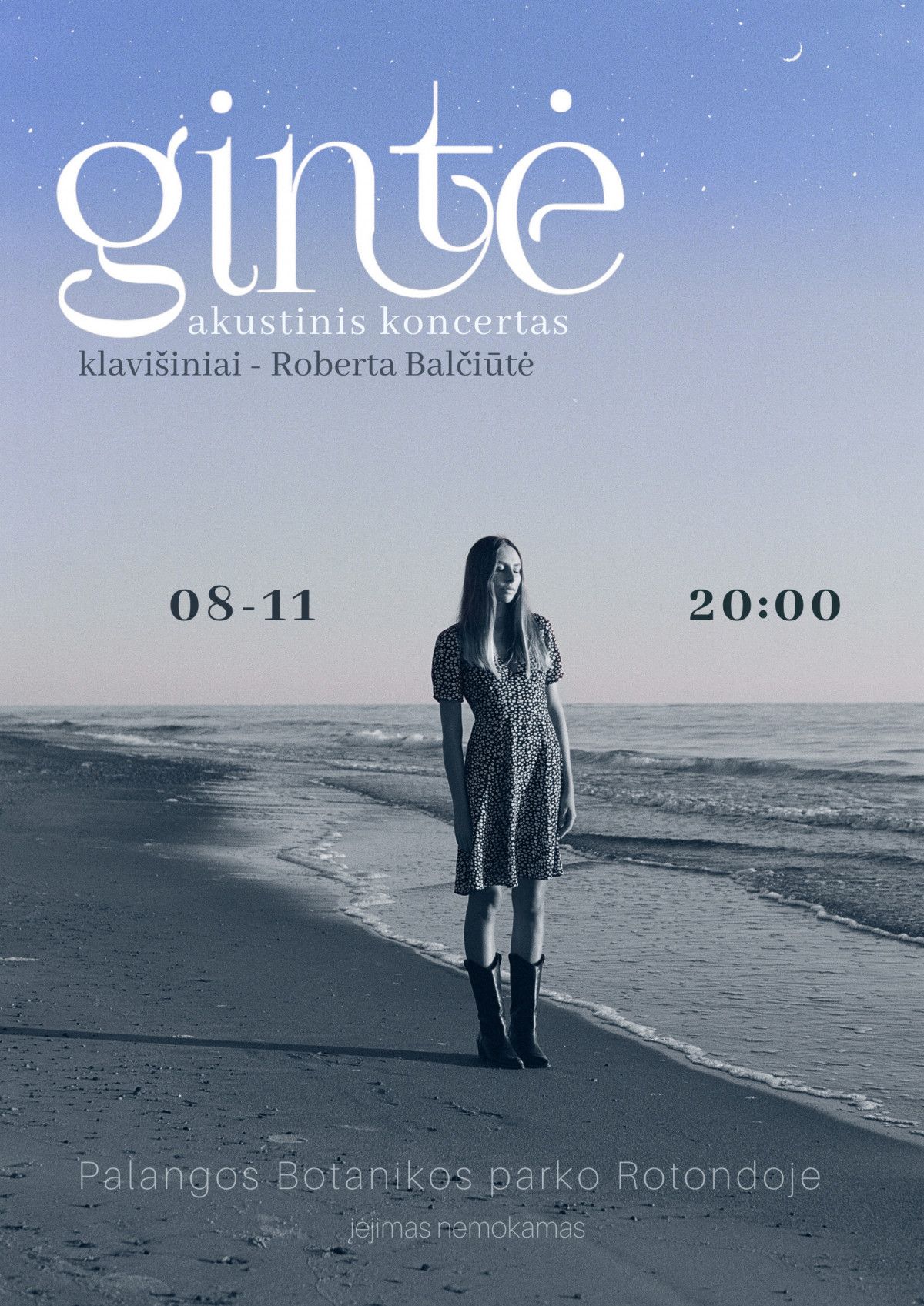 Kviečia į nemokamą palangiškės Gintės Sičiūnaitės koncertą