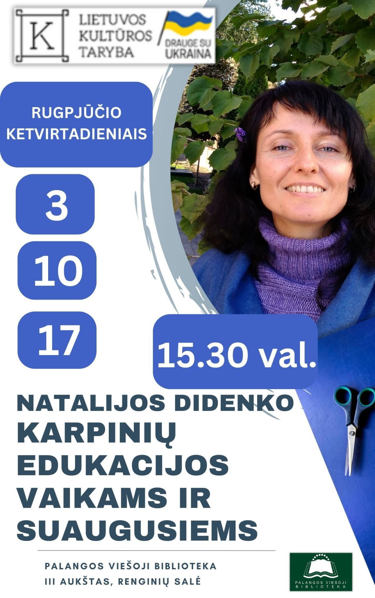 Natalijos Didenko karpinių edukacijos vaikams ir suaugusiems