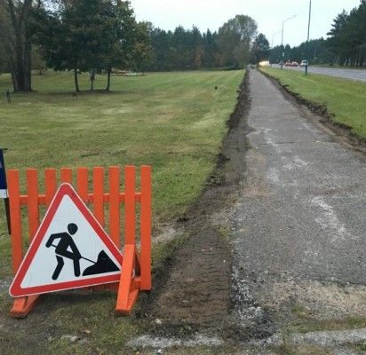 Link ligoninės vedantis dviračių ir pėsčiųjų takas sulaukė remonto