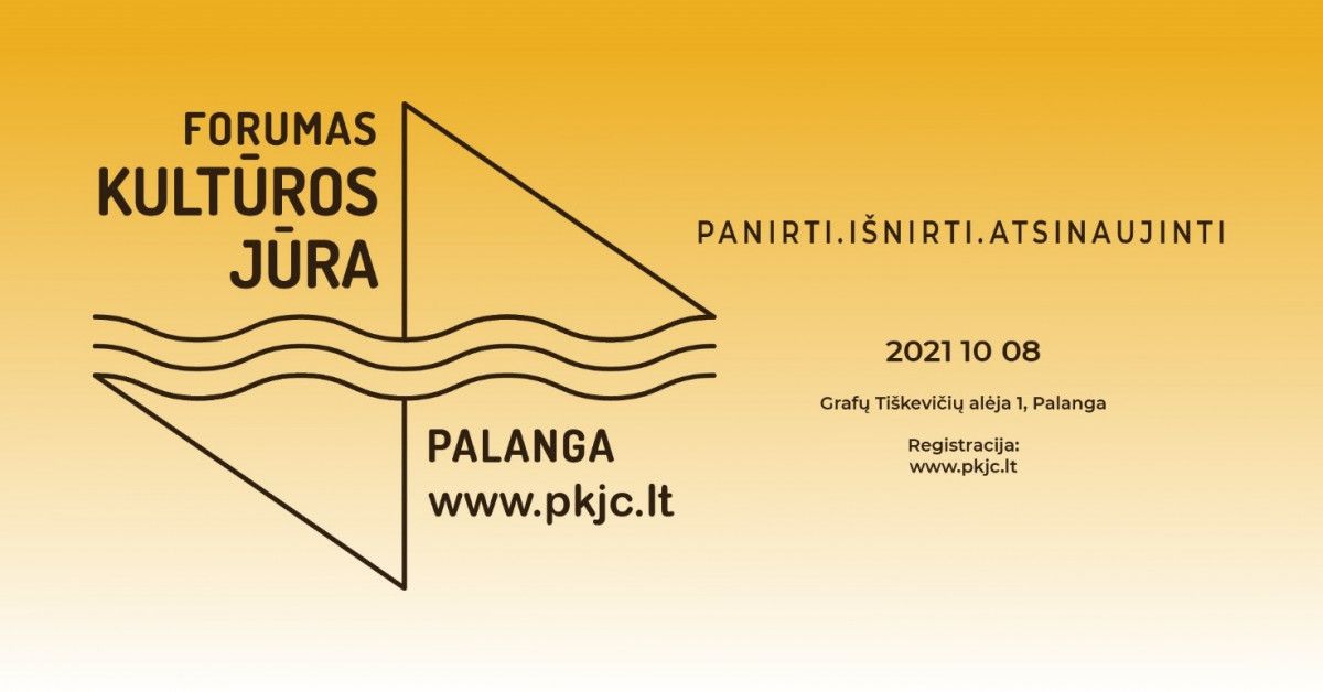 Spalio 8 dieną Palangoje įvyks kultūros forumas