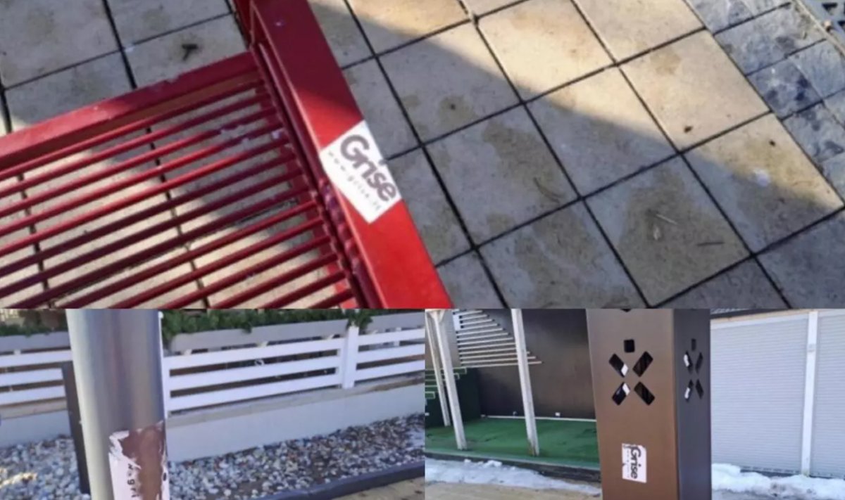Kurorto nepilnamečių laisvalaikis: jaunuosius vandalus demaskavo vaizdo kameros. FOTO: DELFI